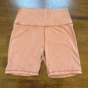 Aerie Offline Coral High-Waisted Bike Shorts LG nwot
